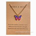 Butterfly Pendant Accessories Necklace